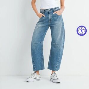 NWT: JUST BLACK DENIM - The Seamed Barrel Jean